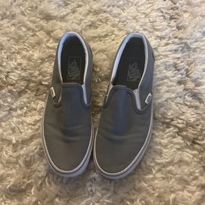 White and light grey vans